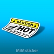 استیکر Caution