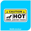 استیکر Caution