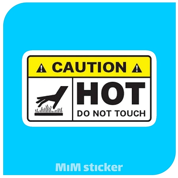استیکر Caution