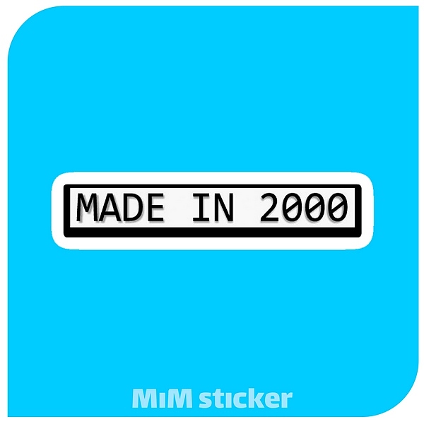 استیکر Made In 2000 