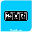 استیکر NEVER