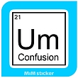 استیکر UM confusion 
