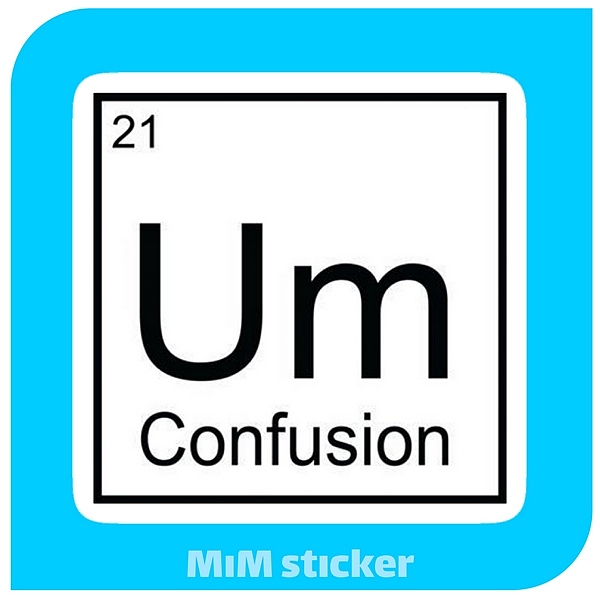 استیکر UM confusion 