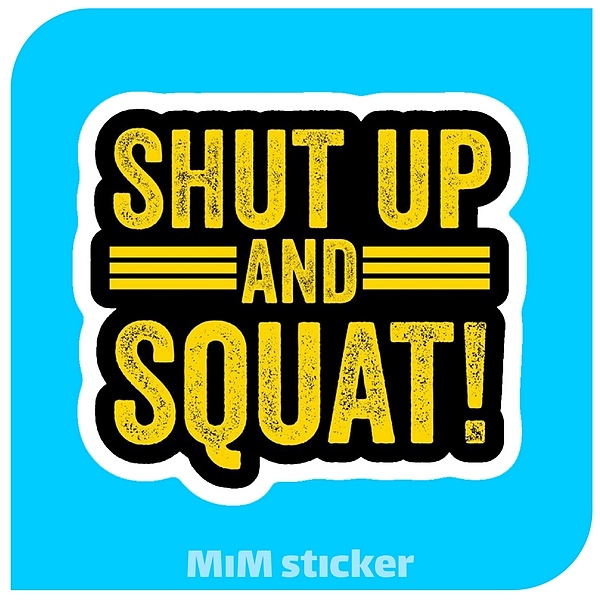 استیکر Shut up 