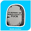 استیکر In memory 