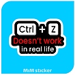 استیکر ctrl+z