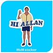 استیکر hi allan