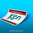 استیکر KEN 