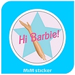 استیکر hi barbie 