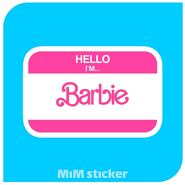 استیکر   barbie 