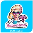 استیکر barbie heimer  