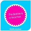 استیکر barbie  