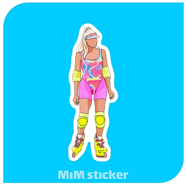 استیکر  barbie 