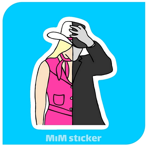 استیکر barbie heimer 