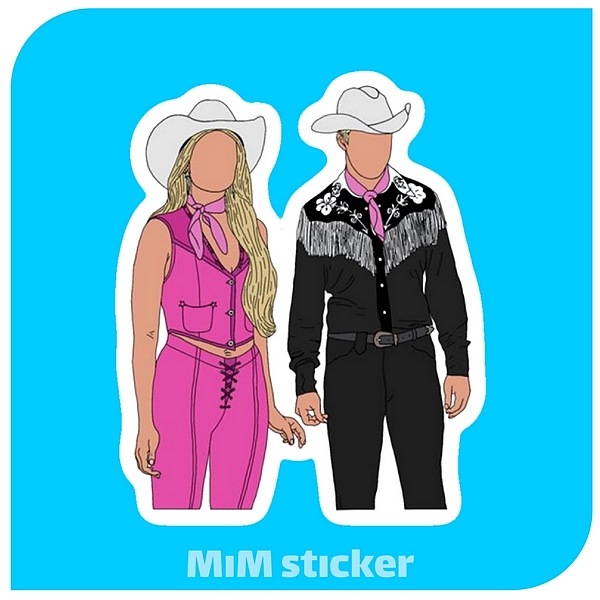 استیکر  barbie 