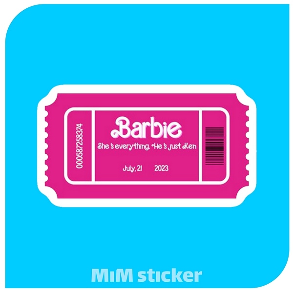 استیکر barbie  