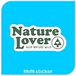 استیکر NATURE LOVER