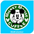 استیکر Mickey mouse coffee