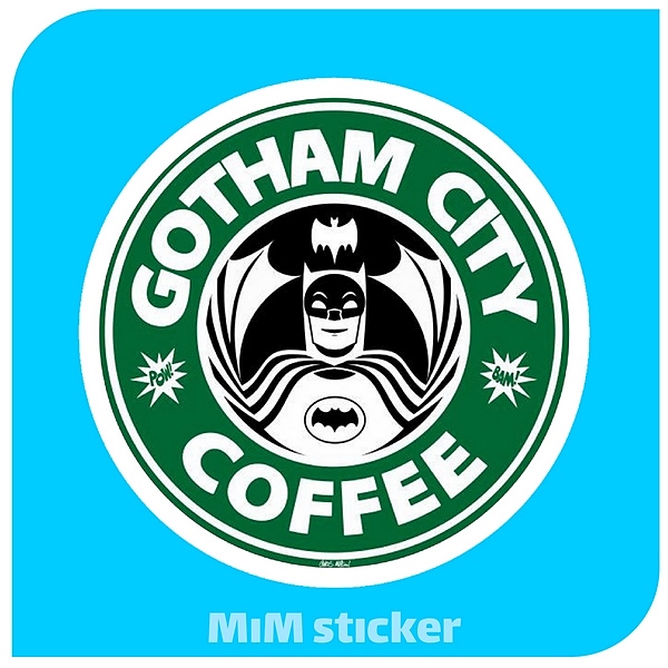 استیکر Gotham city coffee