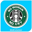 استیکر  No woman no cry