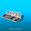 استیکر Never give up