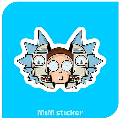 استیکر Rick and Morty 