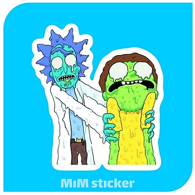 استیکر Rick and Morty  