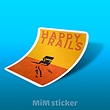 استیکر  Happy trails