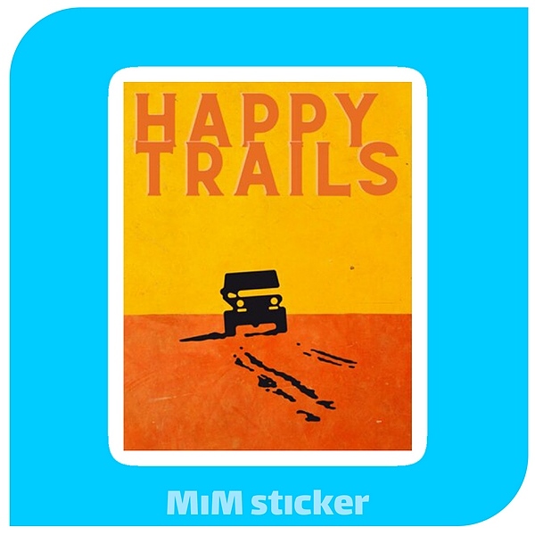استیکر  Happy trails
