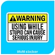 استیکر Warning 