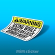 استیکر Warning 