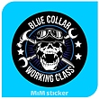 استیکر Blue collar