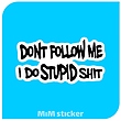 استیکر Dont follow me 
