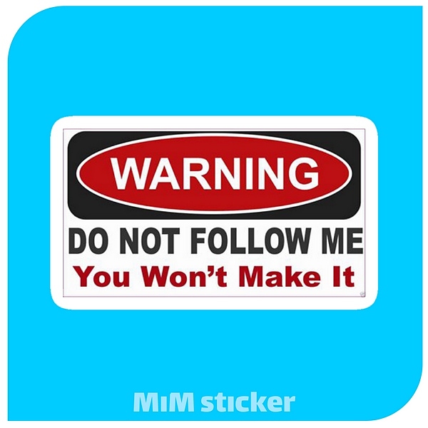 استیکر Warning 