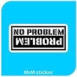 استیکر  No problem 
