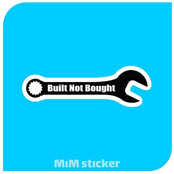 استیکر Built not bought