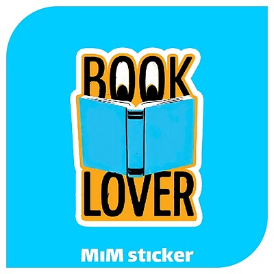 استیکر book lover