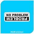 استیکر  No problem 