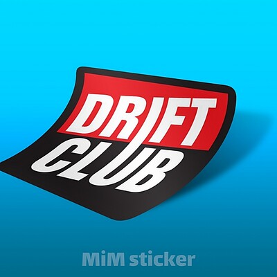 استیکر DRIFT CLUB