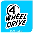 استیکر WHEEL DRIVE