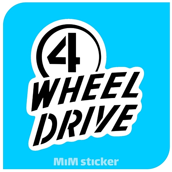 استیکر WHEEL DRIVE