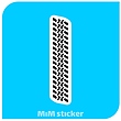 استیکر  رد لاستیک 