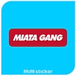 استیکر MIATA GANG
