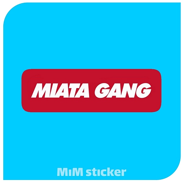 استیکر MIATA GANG