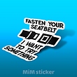 استیکر SEATBELT