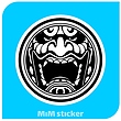 استیکر Retro motocross
