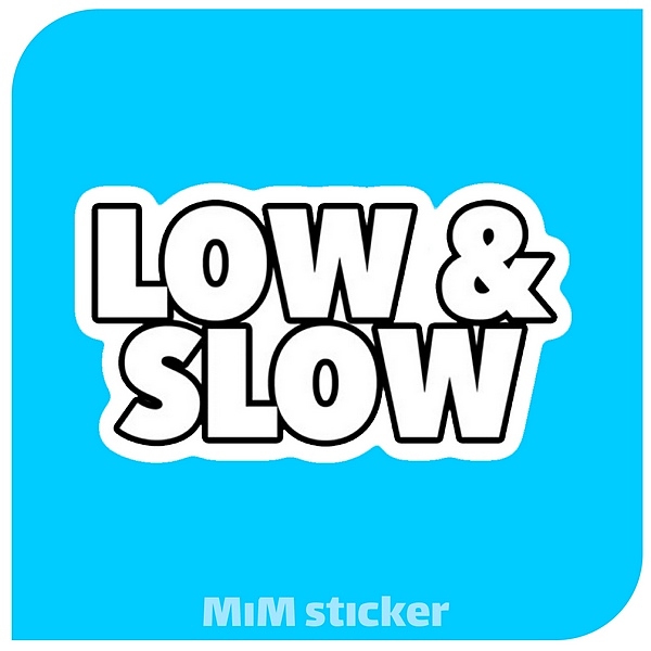 استیکر  LOW & SLOW