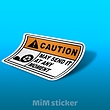 استیکر CAUTION 