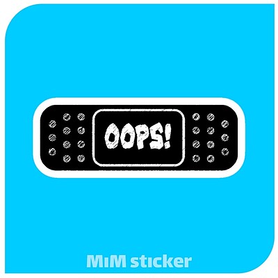 استیکر Oops