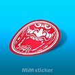 استیکر Retro Motocross